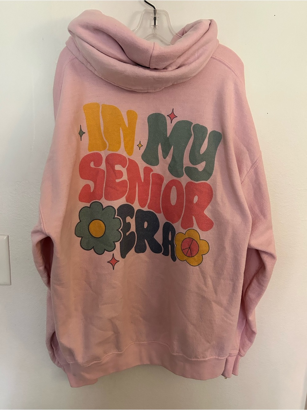 Pink 'In My Senior Era' Graphic Hoodie
